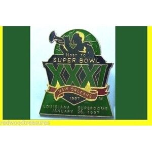 1997 NEW ORLEANS Louisiana SUPERDOME,Super Bowl XXXI, GBay-over-NE, NFL pin NEW